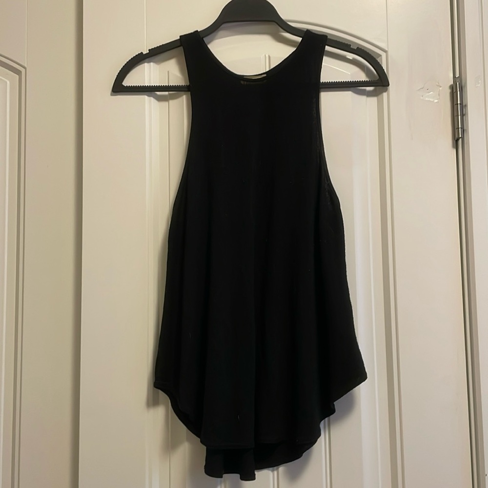 Wilfred Free High Neck Black Long Tank Top